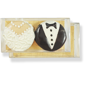 Clear Cookie Box with Gold Paper Sheet ~ Case of 265