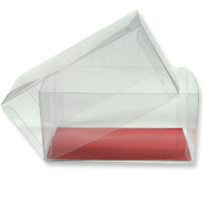 Clear Box with Red Paper Sheet ~ Case of 125