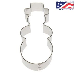 Snowman with Hat Cookie Cutter 3-1/2"
